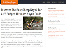 Tablet Screenshot of bestcheapkayaks.com